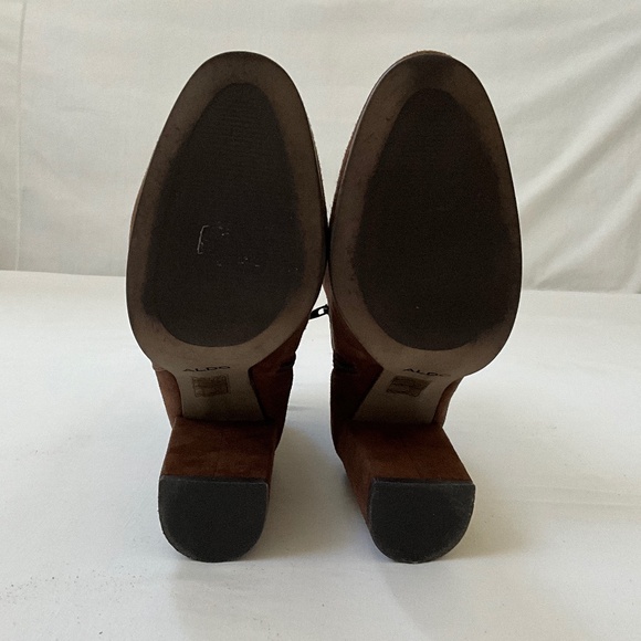ALDO Brown Ankle Boots Booties Size 9 - Picture 6 of 12